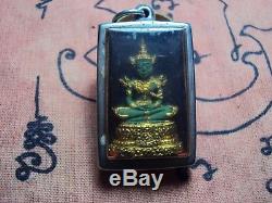 Phra Keaw Morrakot Old Thai Buddha Metal Southeast Asia collectible in Case