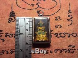 Phra Keaw Morrakot Old Thai Buddha Metal Southeast Asia collectible in Case