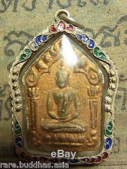 Phra Khun Paen, Phan, L P Tim, Phra Nakprok, Yunt Ha on the back, Thai Buddha amulet