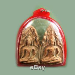 Phra Khun Paen Wat Bangklang Talisman, Pendant, Thai Buddha Magic Amulet Lucky