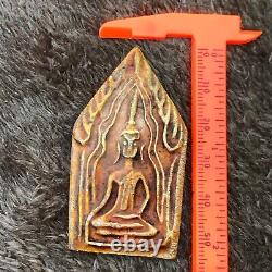Phra Khun Pan THAI BUDDHA Yellow Amulet Charm Talisman Magic Protection