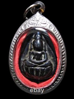 Phra Klip Bua, LP Derm, Naga Reverse, Rare Mekhaphat Metal, Thai Buddha Amulet