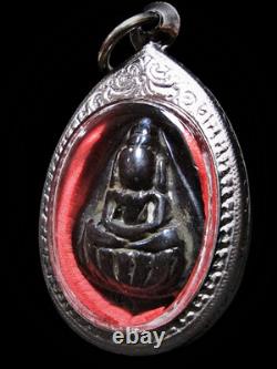 Phra Klip Bua, LP Derm, Naga Reverse, Rare Mekhaphat Metal, Thai Buddha Amulet