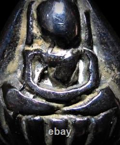 Phra Klip Bua, LP Derm, Naga Reverse, Rare Mekhaphat Metal, Thai Buddha Amulet