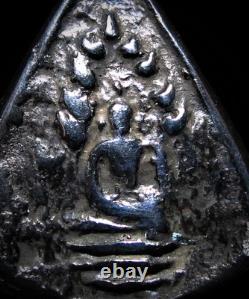 Phra Klip Bua, LP Derm, Naga Reverse, Rare Mekhaphat Metal, Thai Buddha Amulet