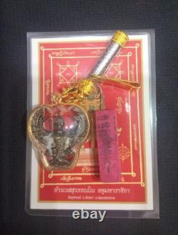 Phra Koh Loi Thai Buddha Amulet Talisman Charm Garuda Pendant Safety