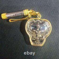 Phra Koh Loi Thai Buddha Amulet Talisman Charm Garuda Pendant Safety