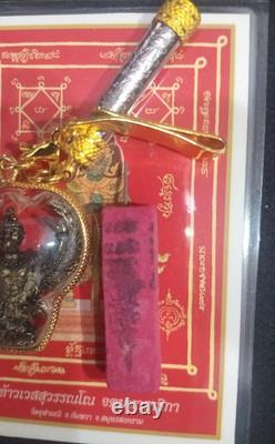 Phra Koh Loi Thai Buddha Amulet Talisman Charm Garuda Pendant Safety
