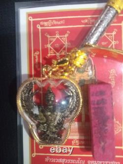 Phra Koh Loi Thai Buddha Amulet Talisman Charm Garuda Pendant Safety