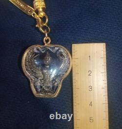Phra Koh Loi Thai Buddha Amulet Talisman Charm Garuda Pendant Safety