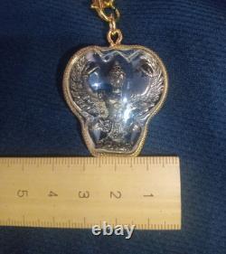 Phra Koh Loi Thai Buddha Amulet Talisman Charm Garuda Pendant Safety