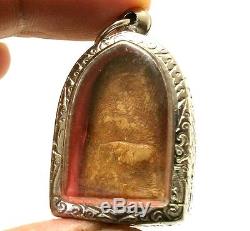 Phra Kong Thai Antique For Merchant Investor Miracle Buddha Amulet Great Pendant