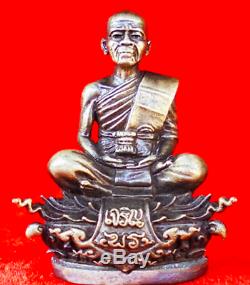 Phra Kring LP KOON Wat Banrai Temple Case Thai Buddha Amulets Wealth Lucky Rich