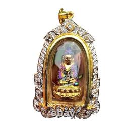 Phra Kring Paowares 7 Color With Gem Thai Buddha Amulet Pendant Talisman K565