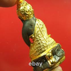 Phra Kring Pavares, Wat Bowanniwet Gold, Thai Buddha amulet, Thai amulet #08