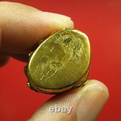Phra Kring Pavares, Wat Bowanniwet Gold, Thai Buddha amulet, Thai amulet #08
