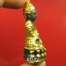 Phra Kring Pavares, Wat Bowanniwet Gold, Thai Buddha amulet, Thai amulet #08