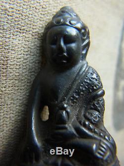 Phra Kring Porwares Bucha Rattana Kosin age year 2434 Thai Buddha Silver case