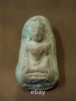 Phra Kru Tiger Cave Buddha Talisman Figure 1300 year Old Thai Amulet Buddhism