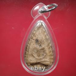 Phra Kru Wat Ling Khob Pim Phra Kleeb Bua Clay, BE. 2410, Thai Buddha Amulet