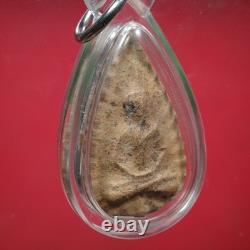 Phra Kru Wat Ling Khob Pim Phra Kleeb Bua Clay, BE. 2410, Thai Buddha Amulet