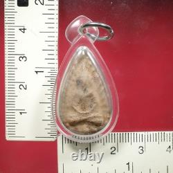 Phra Kru Wat Ling Khob Pim Phra Kleeb Bua Clay, BE. 2410, Thai Buddha Amulet