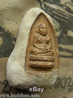 Phra L P Thuad Wat Chang Hai, shell Fossil, Cave(Hoikae) Thai Buddha yr 2506