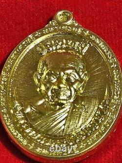 Phra LP Im Pay off debt Temple Talisman Pendant Gold Thai Buddha Amulet diamond