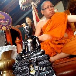 Phra LP JOY Bras Statues Holy Ceremonies Thai Buddha Amulet Wealth Success Rich