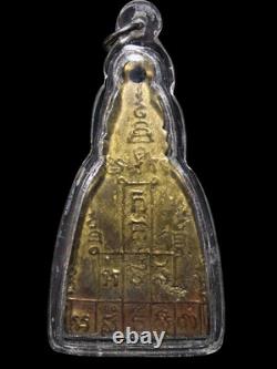 Phra LP Phrom Wat Chong Khae, Large Bell-Shaped Cast 1969, Thai Buddha Amulet