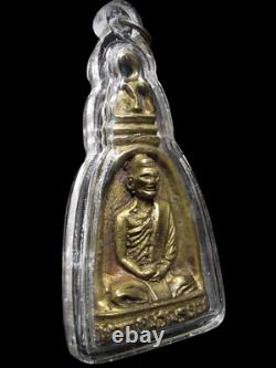 Phra LP Phrom Wat Chong Khae, Large Bell-Shaped Cast 1969, Thai Buddha Amulet