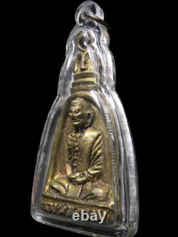 Phra LP Phrom Wat Chong Khae, Large Bell-Shaped Cast 1969, Thai Buddha Amulet