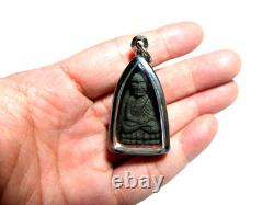 Phra LP Thuad Wat Chang Hai. Thai Buddha Amulet Certificate Health Protection