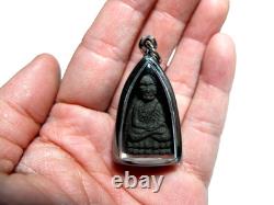 Phra LP Thuad Wat Chang Hai. Thai Buddha Amulet Certificate Health Protection