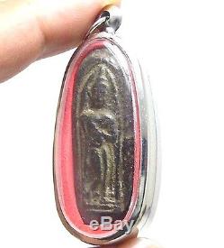 Phra Leela Thai Powerful Antique Buddha Life Protection Amulet Lucky Hot Pendant