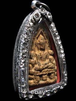 Phra Liang Kru Wat Don Kaew'Bua Liam' Lotus Frame Style Thai Buddha Amulet