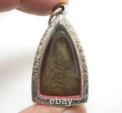 Phra Lp Boon Enlighten Buddha Success Rich Lucky Thai Magic Yant Amulet Pendant