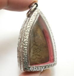 Phra Lp Boon Enlighten Buddha Success Rich Lucky Thai Magic Yant Amulet Pendant