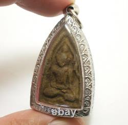 Phra Lp Boon Enlighten Buddha Success Rich Lucky Thai Magic Yant Amulet Pendant