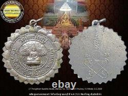 Phra Lp Thongkham Buddha Wat Saiyai 2500 Kongjark Coin V. 2 Old Real Thai Amulet