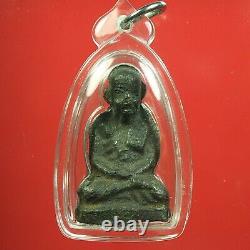 Phra Luang Phor Thuad Wat AngThong Thai Buddha amulet yr BE. 2506 &Card #1