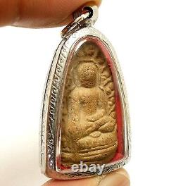 Phra Lue Lampoon Thai Buddhism Antique Buddha Lucky Success Amulet Rare Pendant