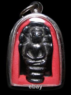 Phra Nak Prok Buddha Amulet Mekkapat Metal, Thai Antique Talisman Pendant