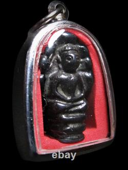 Phra Nak Prok Buddha Amulet Mekkapat Metal, Thai Antique Talisman Pendant