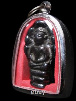 Phra Nak Prok Buddha Amulet Mekkapat Metal, Thai Antique Talisman Pendant