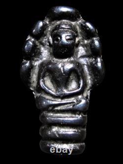 Phra Nak Prok Buddha Amulet Mekkapat Metal, Thai Antique Talisman Pendant