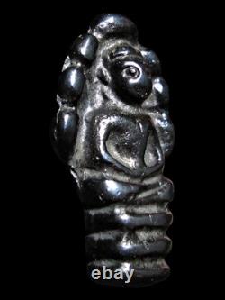 Phra Nak Prok Buddha Amulet Mekkapat Metal, Thai Antique Talisman Pendant