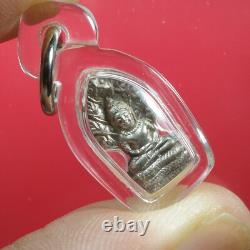 Phra Nak Prok LP Koon wat banrai BE. 2537 (Nur Silver), Thai buddha amulet&Card#4
