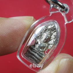 Phra Nak Prok LP Koon wat banrai BE. 2537 (Nur Silver), Thai buddha amulet&Card#4