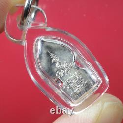 Phra Nak Prok LP Koon wat banrai BE. 2537 (Nur Silver), Thai buddha amulet&Card#4